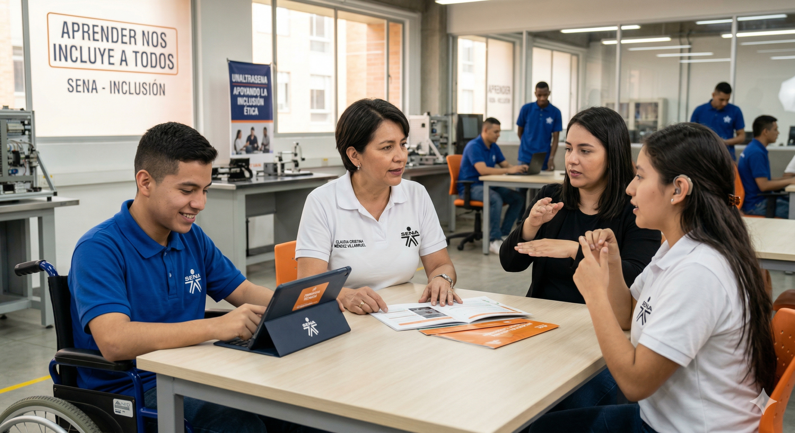 Inclusión en el SENA Un Compromiso de Todos bajo el Liderazgo de Claudia Cristina Méndez Villarruel Presidenta Subdirectiva Cundinamarca Unaltrasena